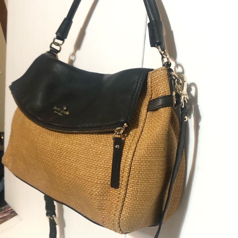 Kate Spade Cobble Hill Minka Black Tan Satchel - Picture 6 of 8
